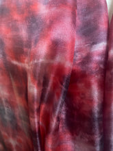 Load image into Gallery viewer, Hand Dyed Long Silk Scarf in Red, Black, Burgundy
