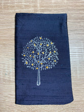 Load image into Gallery viewer, Tree of Life Design Glasses Case in various colours Hand Printed Silk
