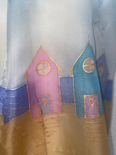 Load image into Gallery viewer, Beach Huts Long Scarf Hand Painted Silk
