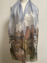 Load image into Gallery viewer, Leaving Stoke Design X Long Silk Scarf : Hand Painted Silk
