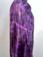 Load image into Gallery viewer, Hand Dyed Long Silk Scarf in Shades of Pink Purple Black
