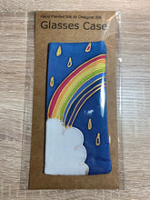Load image into Gallery viewer, Rainbow Design Glasses Case Hand Painted Silk
