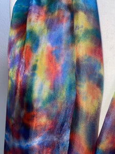 Hand Dyed Long Silk Scarf Multicoloured no