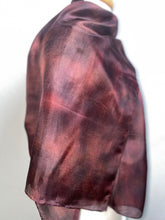 Load image into Gallery viewer, Hand Dyed Silk Neck Scarf in Dark Chocolate
