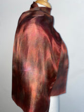 Load image into Gallery viewer, Hand Dyed Silk Neck Scarf in Rusty Brown
