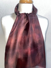 Load image into Gallery viewer, Hand Dyed Silk Neck Scarf in Dark Chocolate
