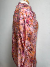 Load image into Gallery viewer, Hand Dyed Long Silk Scarf in Pink Grey Blush Orange
