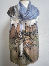 Load image into Gallery viewer, Leaving Stoke Design X Long Silk Scarf : Hand Painted Silk
