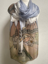 Load image into Gallery viewer, Leaving Stoke Design X Long Silk Scarf : Hand Painted Silk
