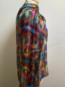 Hand Dyed Long Silk Scarf Multicoloured no
