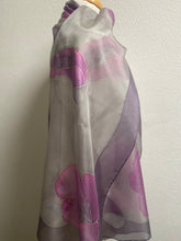 Load image into Gallery viewer, Poppies Design X Long Silk Scarf : Hand Painted Silk
