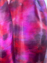 Load image into Gallery viewer, Hand Dyed Long Silk Scarf in Rich Berry Colours
