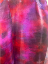 Load image into Gallery viewer, Hand Dyed Long Silk Scarf in Rich Berry Colours
