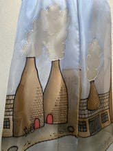 Load image into Gallery viewer, Potteries Design X Long Silk Scarf Blue Sky : Hand Painted Silk
