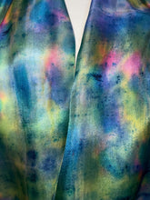 Load image into Gallery viewer, Hand Dyed Long Silk in Cottage Garden Colours by Designer Silk Artist
