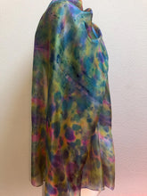 Load image into Gallery viewer, Hand Dyed Long Silk in Cottage Garden Colours by Designer Silk Artist
