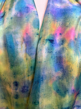 Load image into Gallery viewer, Hand Dyed Long Silk in Cottage Garden Colours by Designer Silk Artist
