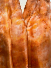Load image into Gallery viewer, Hand Dyed Long Silk Scarf in Shades of Blue Charcoal Light Blue
