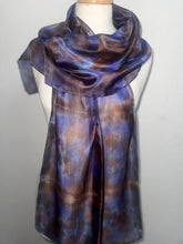 Load image into Gallery viewer, Hand Dyed Long Silk in Rich Jewel Colours by Designer Silk Artist
