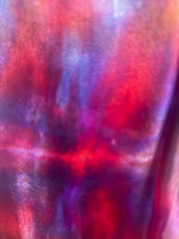 Load image into Gallery viewer, Hand Dyed Long Silk Scarf in Green Red and Blue

