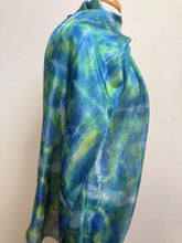 Load image into Gallery viewer, Hand Dyed Long Silk Scarf in Purple Dark Red Blue
