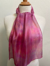 Load image into Gallery viewer, Hand Dyed Silk Neck Scarf in Pastel Pinks
