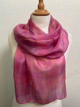 Load image into Gallery viewer, Hand Dyed Silk Neck Scarf in Pastel Pinks
