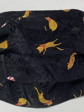 Load image into Gallery viewer, Cats Vintage Kimono Silk Face Covering/Mask
