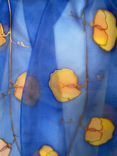 Load image into Gallery viewer, Sweet Peas Design X Long Silk Scarf : Hand Painted Silk
