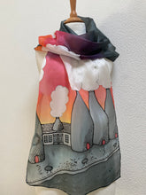 Load image into Gallery viewer, Potteries Design X Long Silk Scarf : Hand Painted Silk
