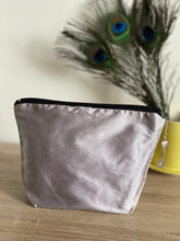 Load image into Gallery viewer, Butterfly Design Cosmetics Purse : Hand Painted Silk
