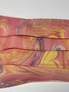Sunshine Colours Marbled Silk Face Covering/Mask